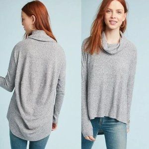 Saturday/Sunday (Anthropologie) Brushed Cowl Neck Pullover in Grey, Size XS/S